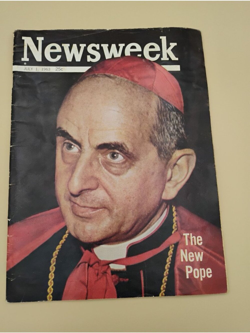 Newsweek July 1 1963 Magazine "The New Pope" Cover Vintage Issue Catholic Faith